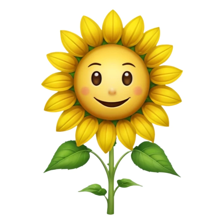 An exact  picture of the sunflower from Plants vs. Zombies sticker