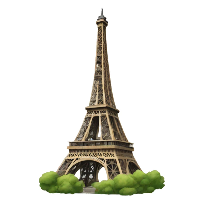 A emoji of the Eiffel Tower sticker