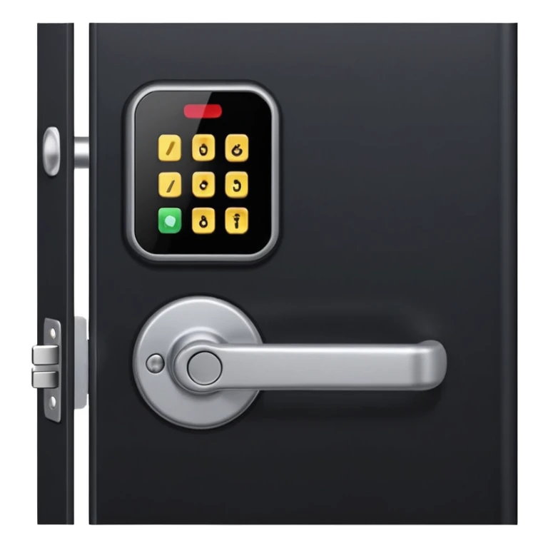 Electronic Door Lock System with sim card insert only screen no key hole sticker