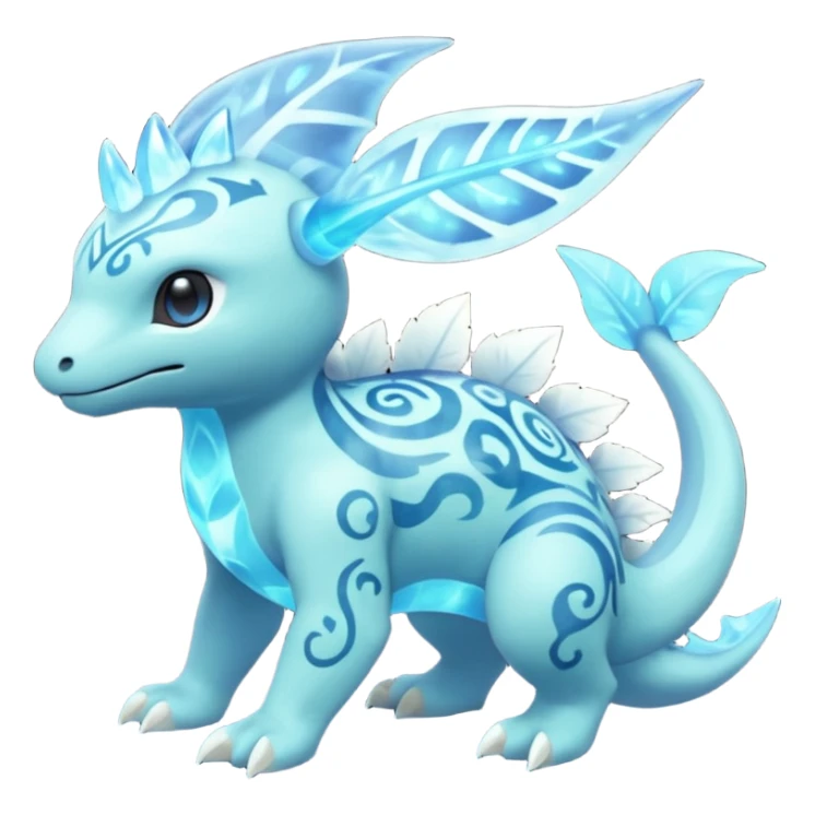 Elemental Exotic Tropical Celestial Sparky Fierce Viney Vinal Dusky Aurorus-Amaura-Auroras-Pokémon-Fakémon-creature sticker