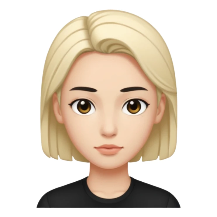 make it non gendered, black top, says PION! on their forehead sticker