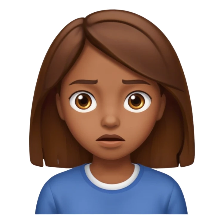 gurl with brown hair being dumb  sticker