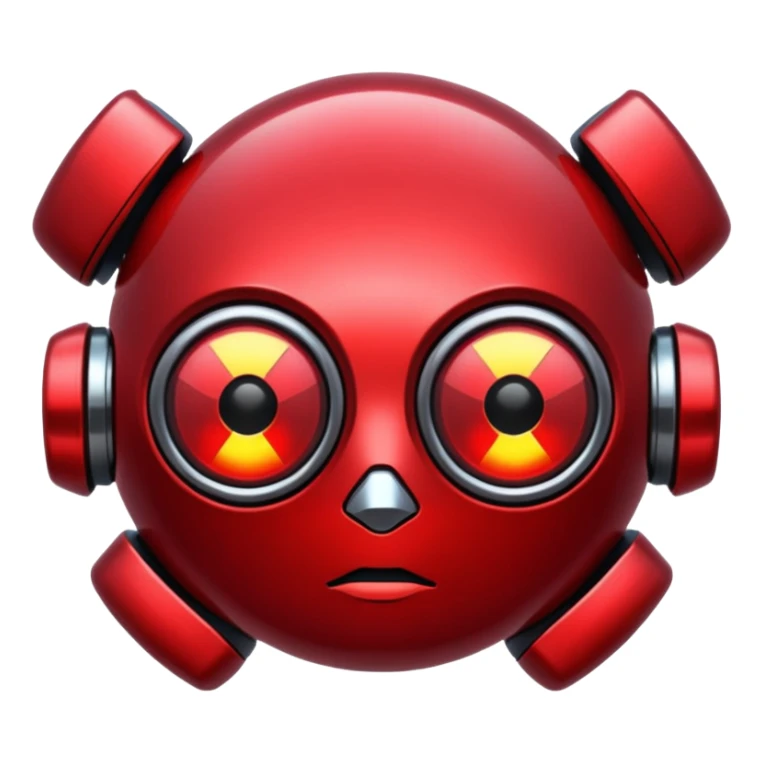 glitter red cyberpunk sticker