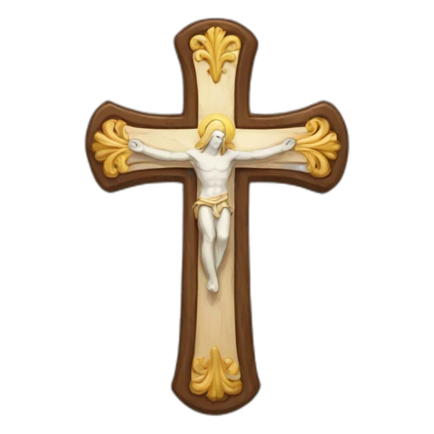 Catholic cross sticker