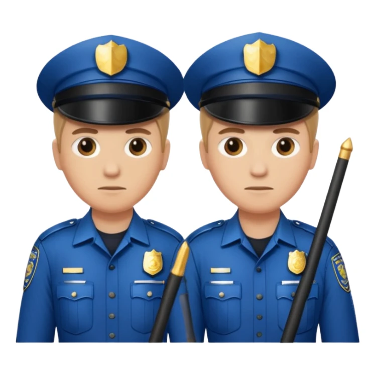 two police amosfan baton sticker