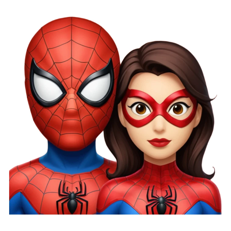 spider man and spider women sticker