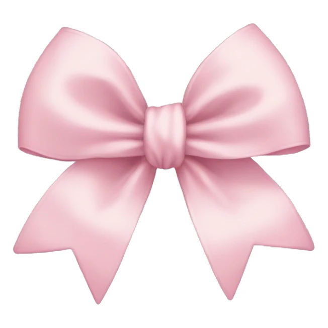 light pink bow sticker