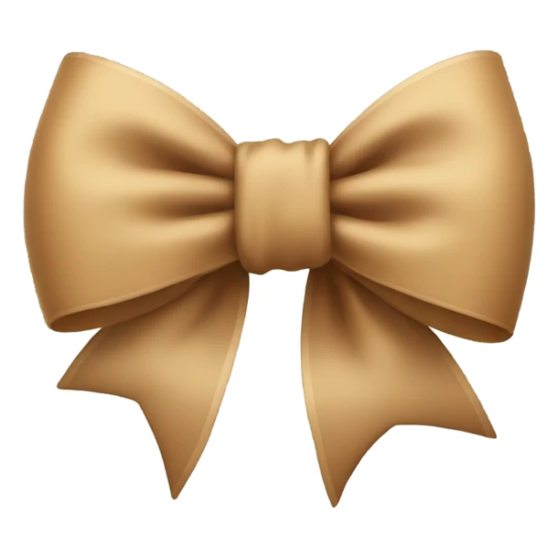 Light Brown bow  sticker