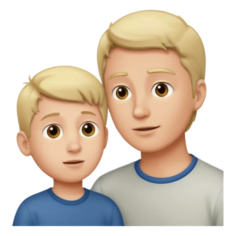 hijo habalndo con padre sticker