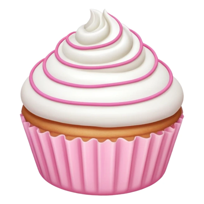 pink piping bag and white frost sticker