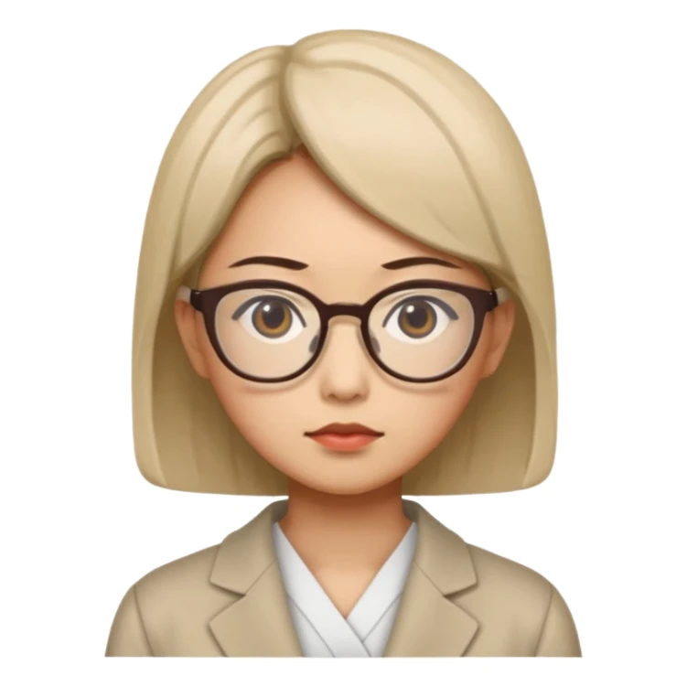 i need an image of a japanese woman analyst sticker