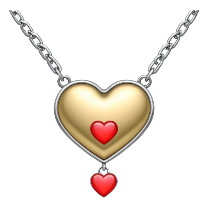 pendant with a meaningful symbol like a heart or infinity sign on a delicate chain sticker