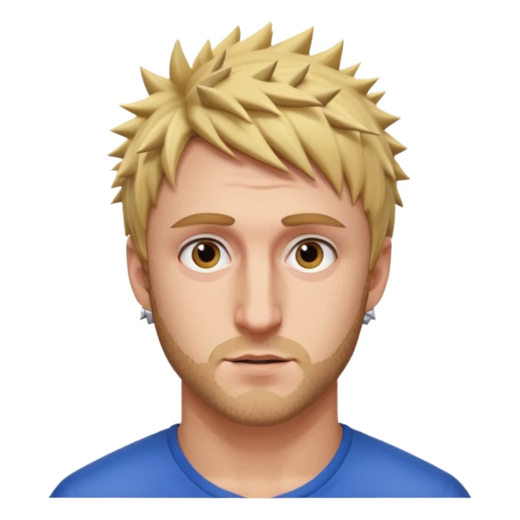 Logan Paul with a short beard and spiky hair sticker