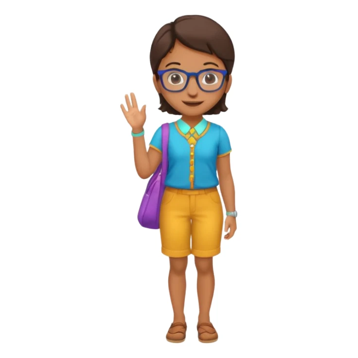 kinder teacher full body sticker