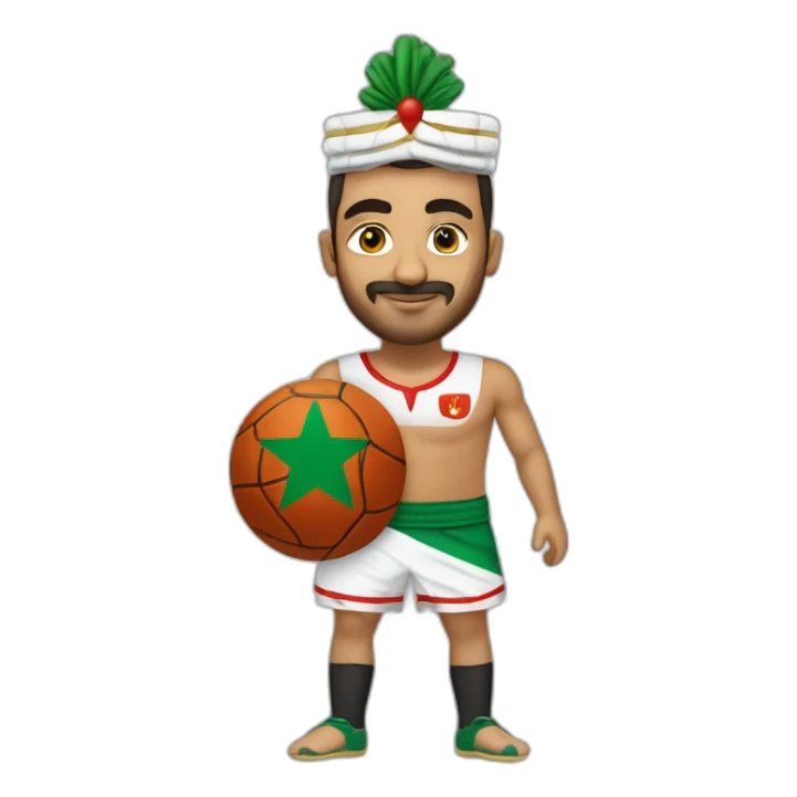 Le roi Mohammed 6 avec le maillot de l'Algérie sticker