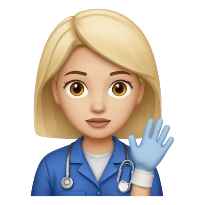 A female employee who has a major injury needs to report it. sticker