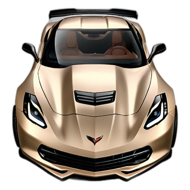 2014 Chevrolet Corvette C7 ZR1 BEIGE color sticker