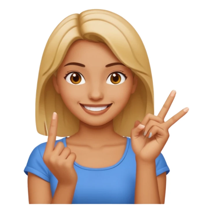 snap of fingers girl sticker