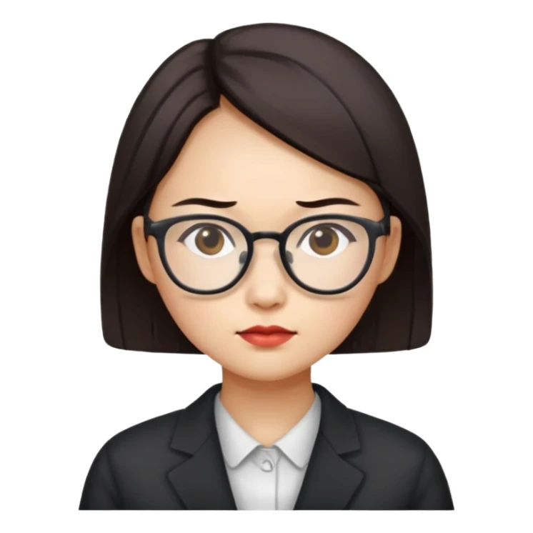 i need an image of a chinese woman analyst sticker