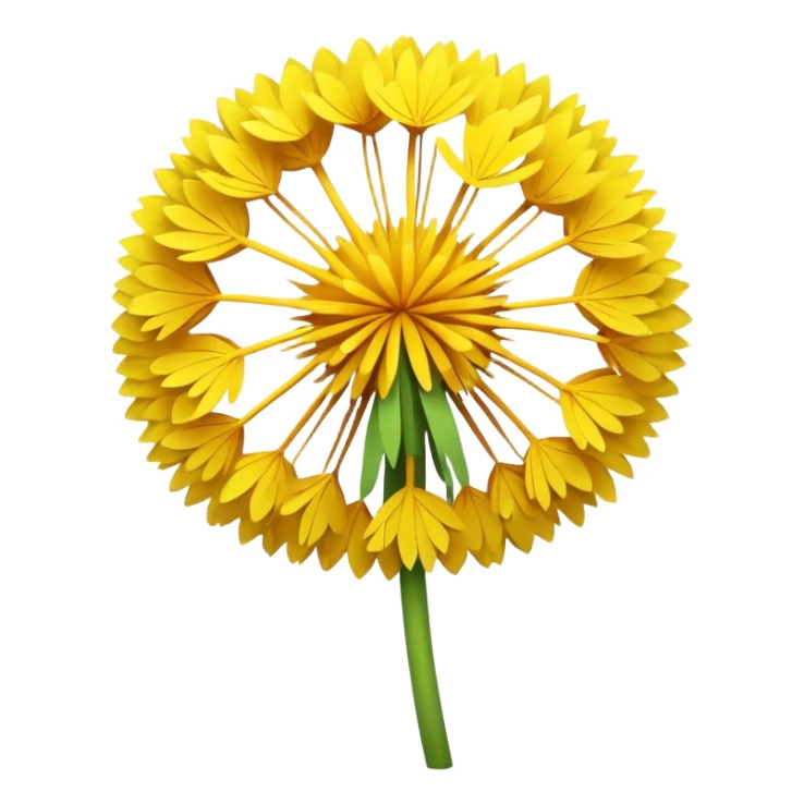 dandelion, clean and minimal, bright colors sticker