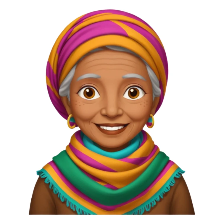 Mexican old woman sticker