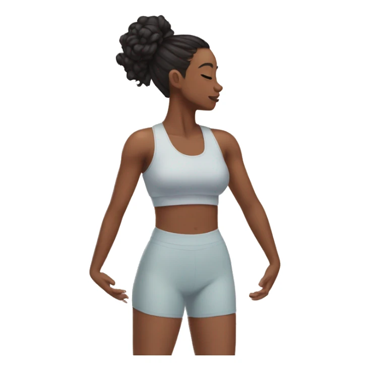Aesthetic girl pilates sticker