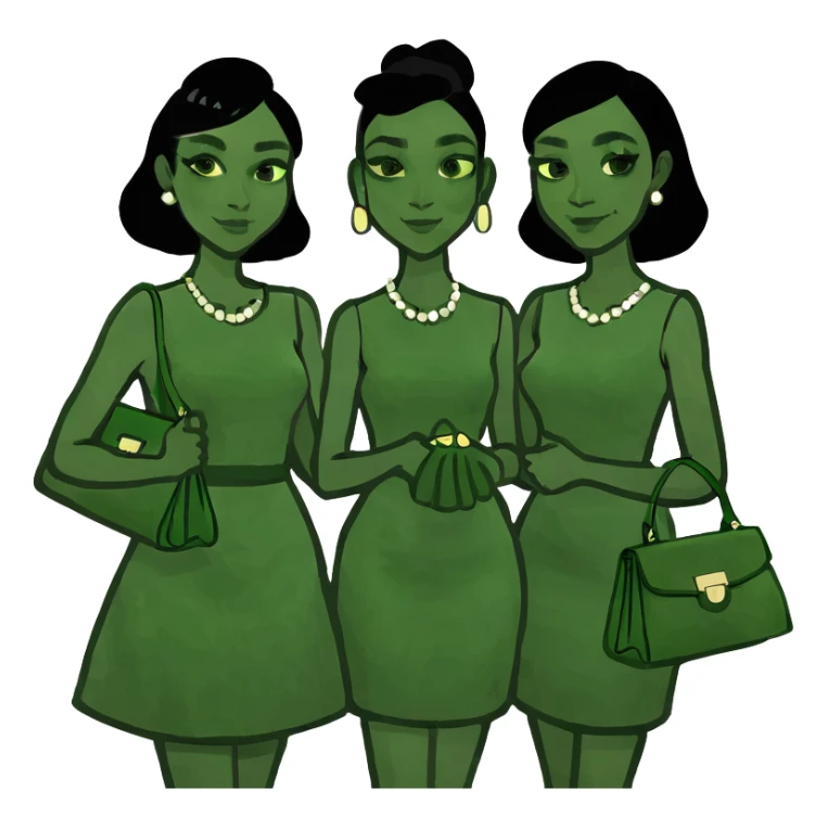 3 white women holding a home title sticker