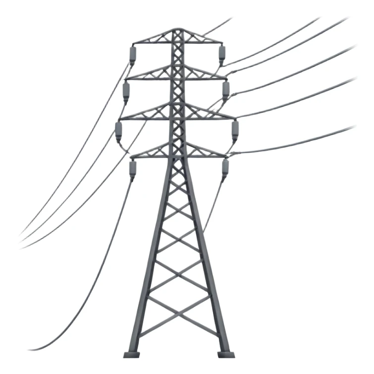 a number of power lines sticker