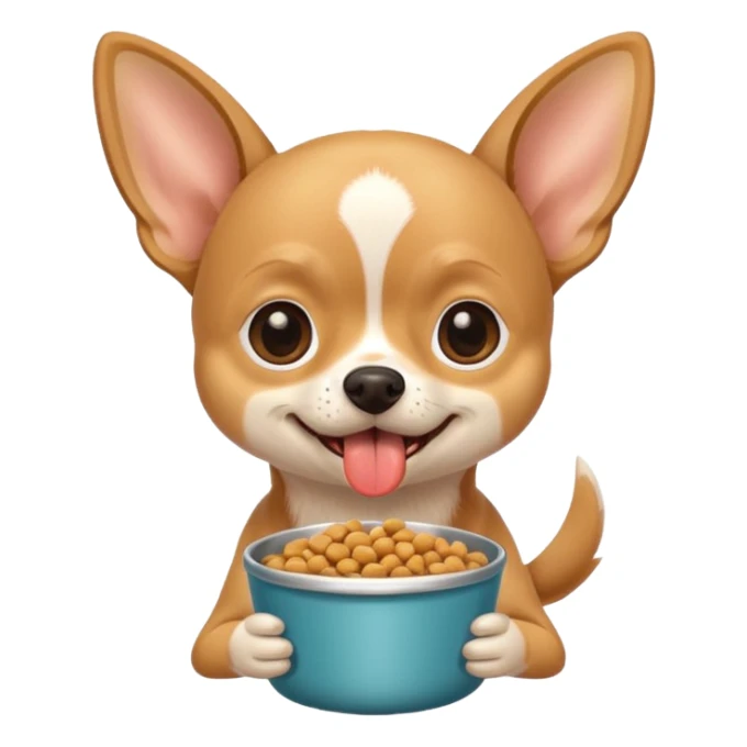 Chihuahua dog food area sticker