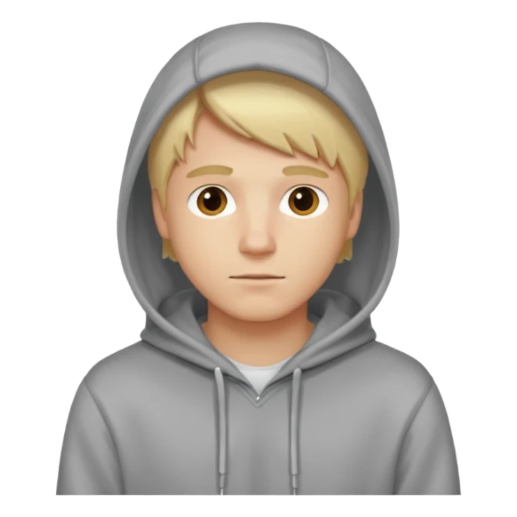 i understand, men in blond with hoodie sticker