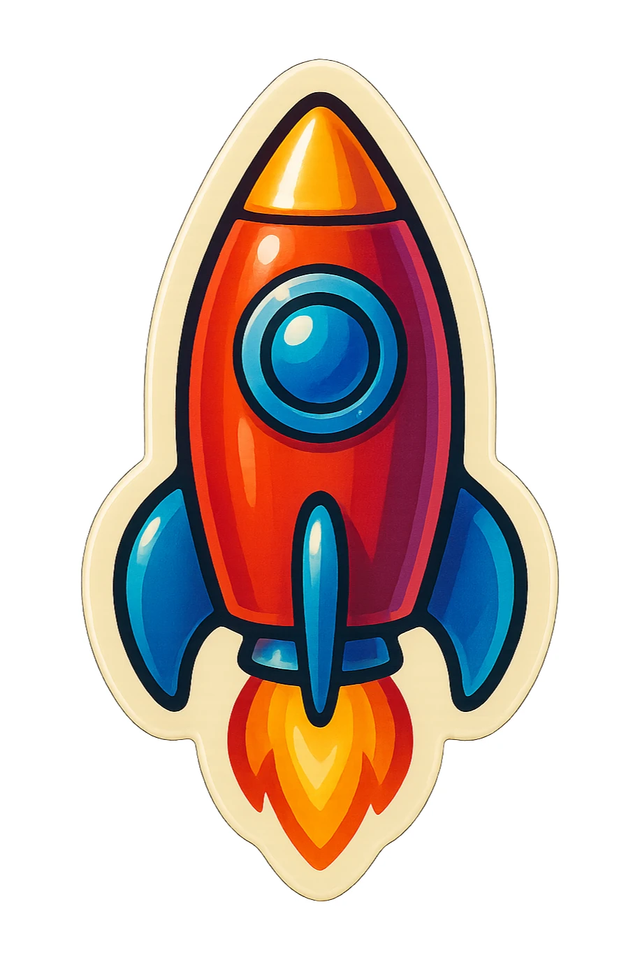 rocket sticker