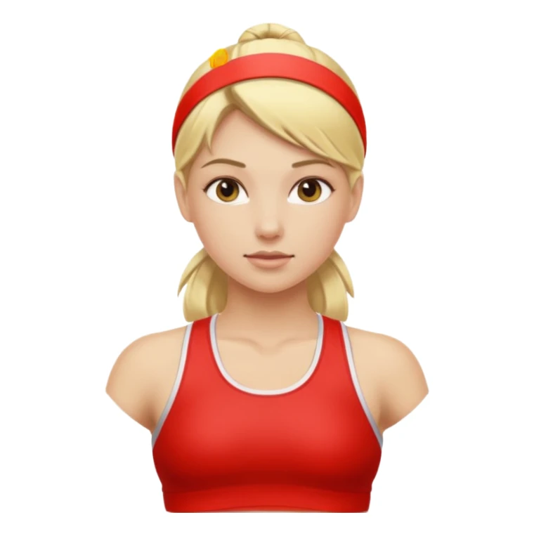 blonde girl athlete sticker