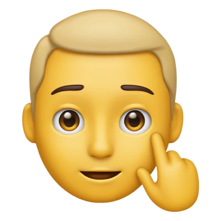Animated emoji tapping the side of the head duh sticker