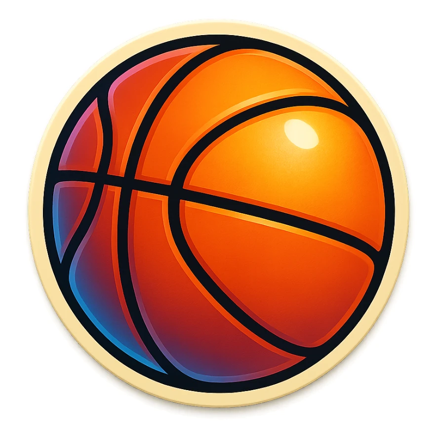 basket ball sticker