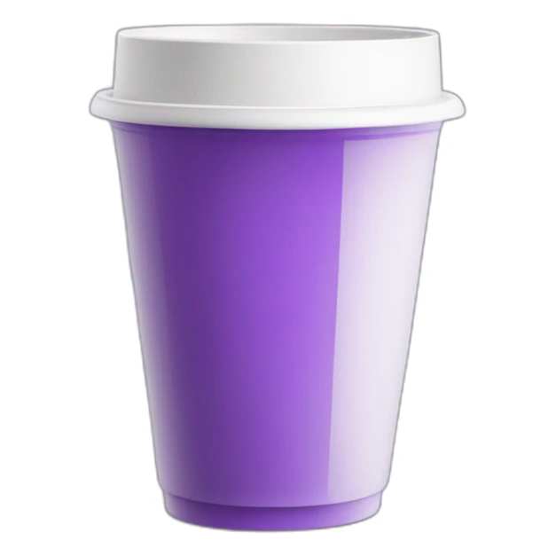 mysterious purple drink in a plastic white cup sticker