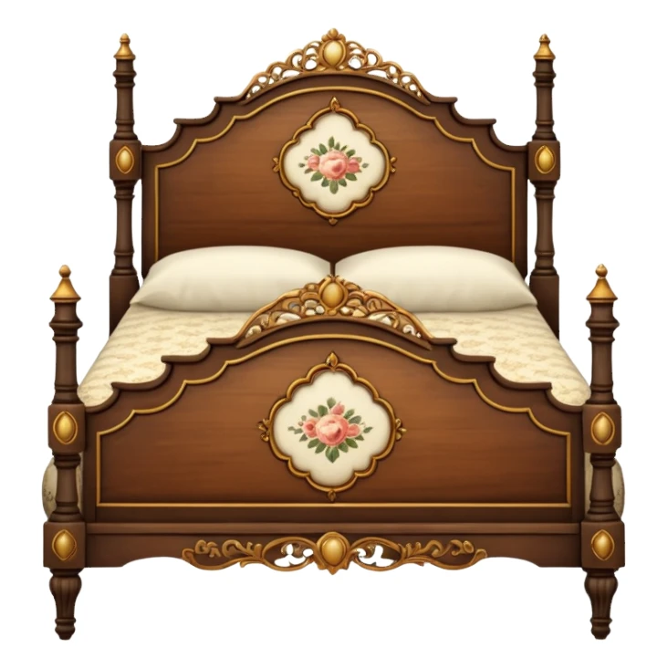 vintage antique old academia wooden aesthetic bed sticker