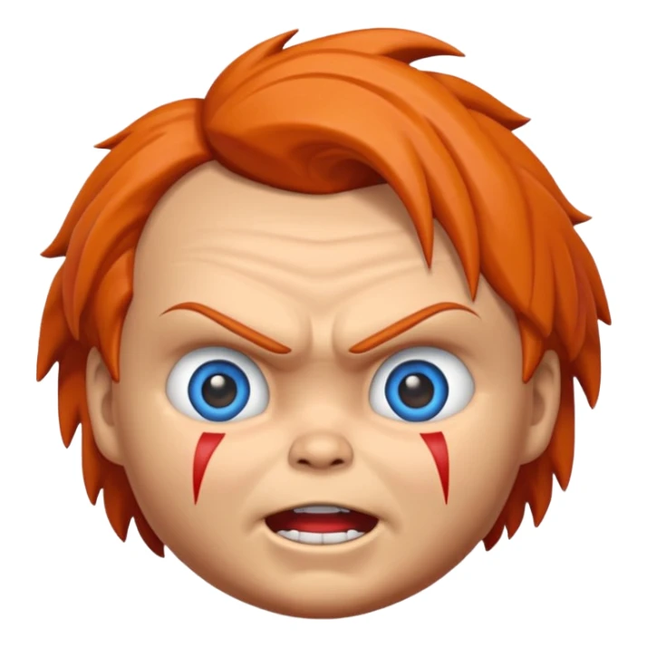 Un emojin de chuky sticker