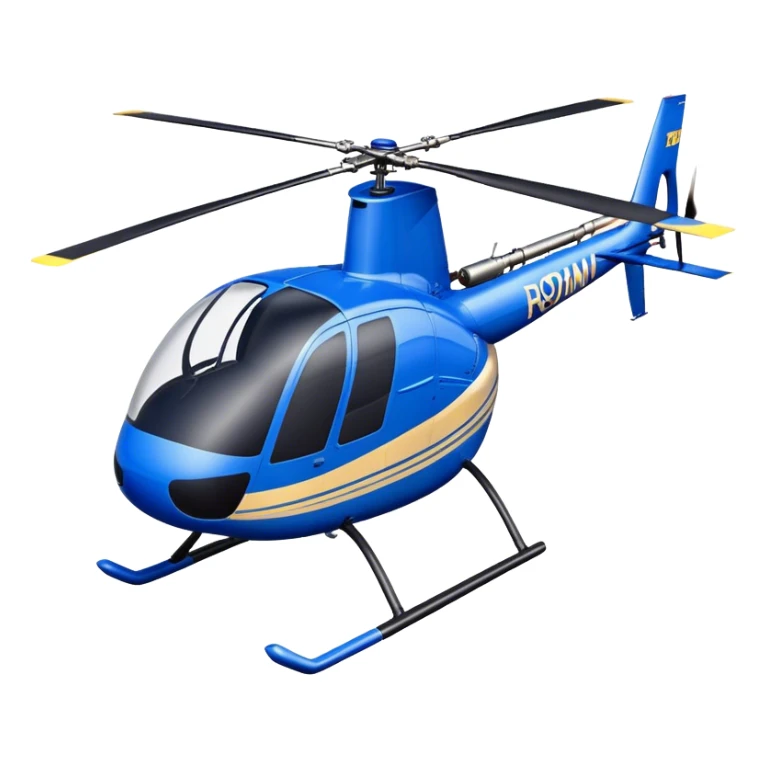 Robinson R44 - Robinson Helicopter Company (Model Year: 2021) (Iconic colour: Blue) sticker