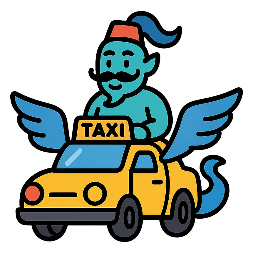 Djinn flying taxi sticker