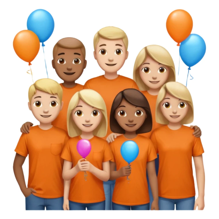 charity festival night with orange tshirt sticker