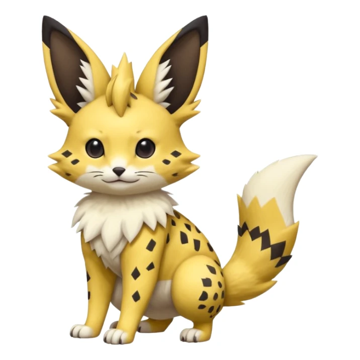 Serval-Sergal-Picchu-Minccino-Pikachu-Fakemon-Pokémon-creature  sticker