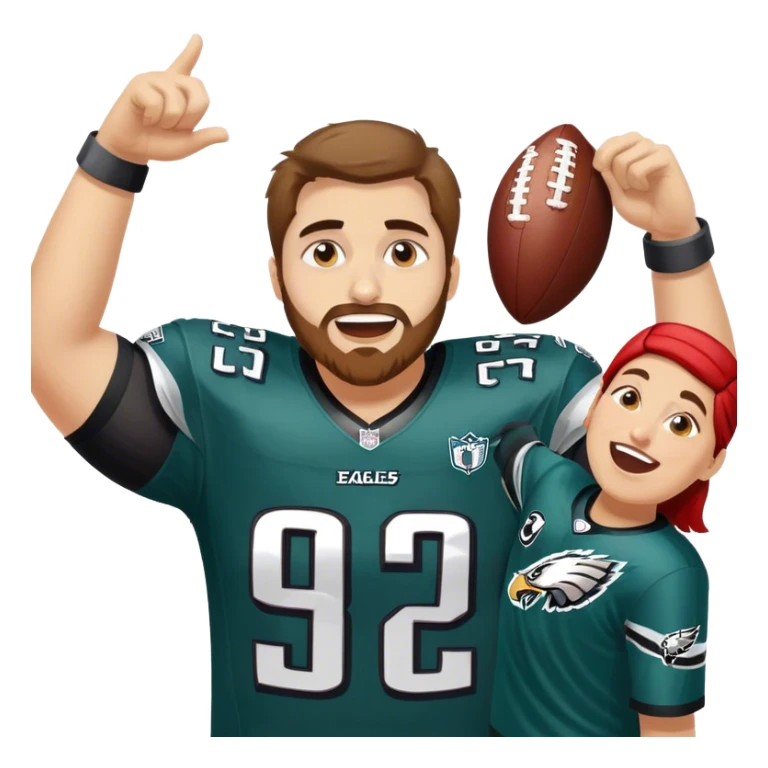 Eagles, winning against Chiefs at the Super Bowl sticker