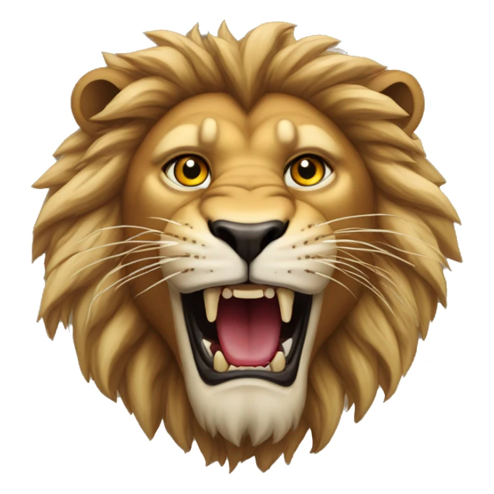 Lion en rager avec des yeux rouge  sticker