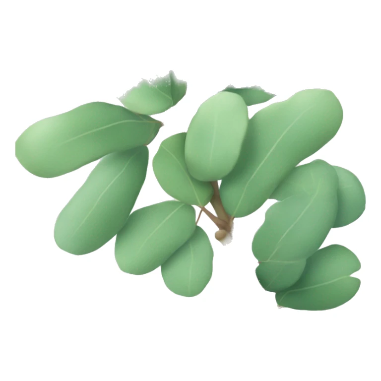 A small branch of eucalyptus with soft green tones sticker