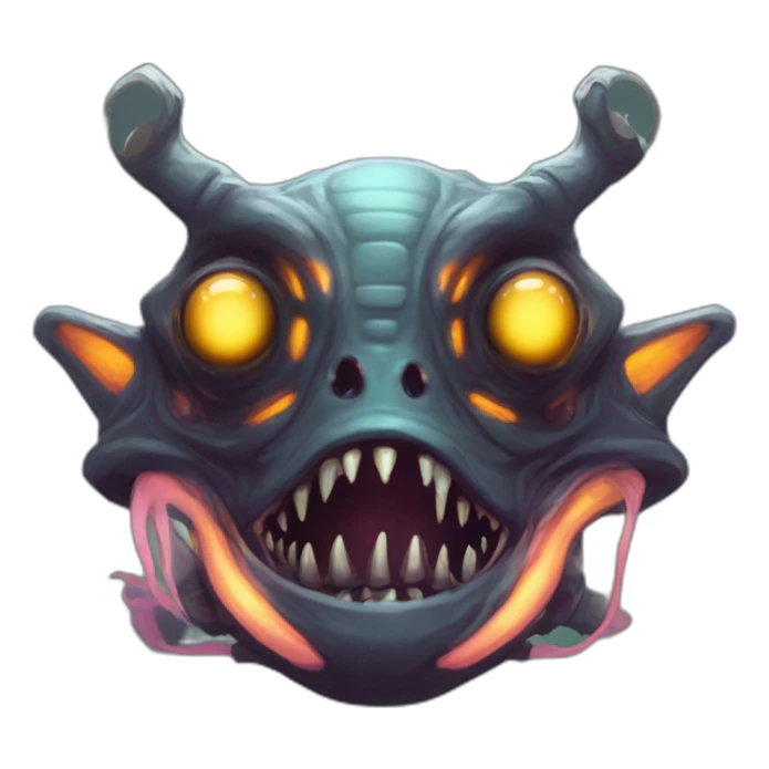 alien Abomination futuristic roguelike rpg style inspired by slay thee spire sticker