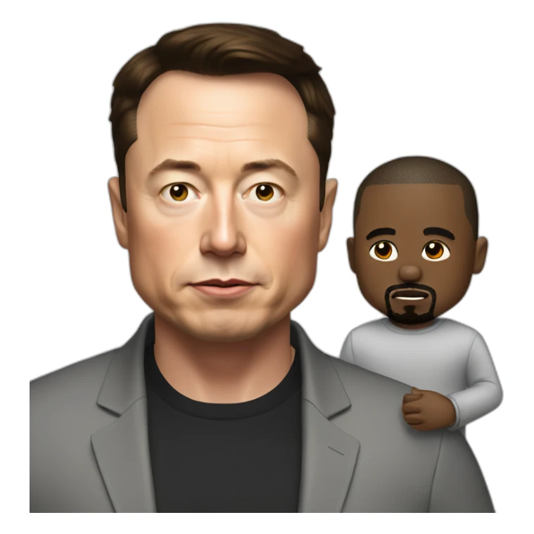 elon-musk-and-kanye-west sticker
