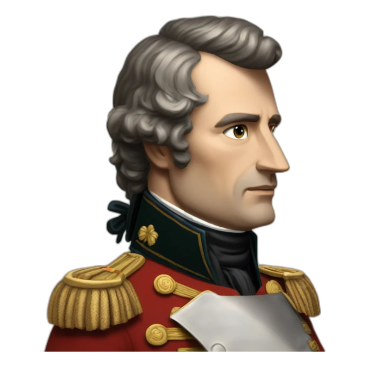 Napoléon Bonapart sur sont cheval sticker