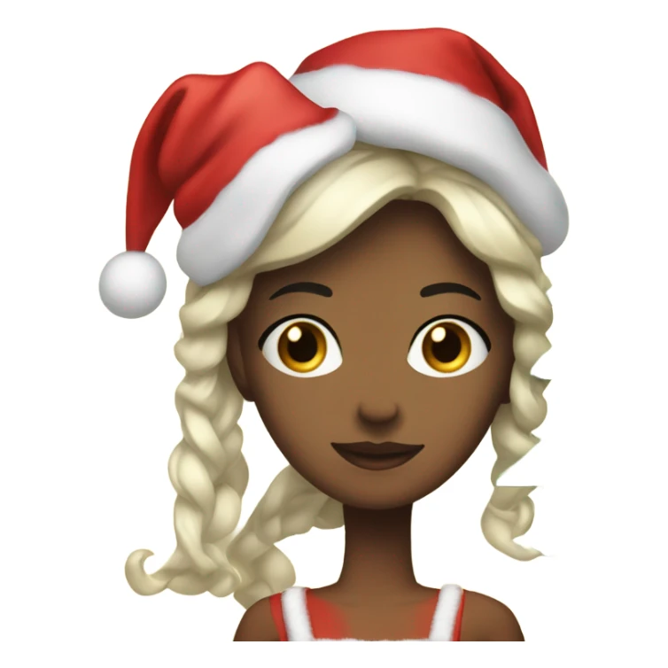 christmas girls by the tree sticker