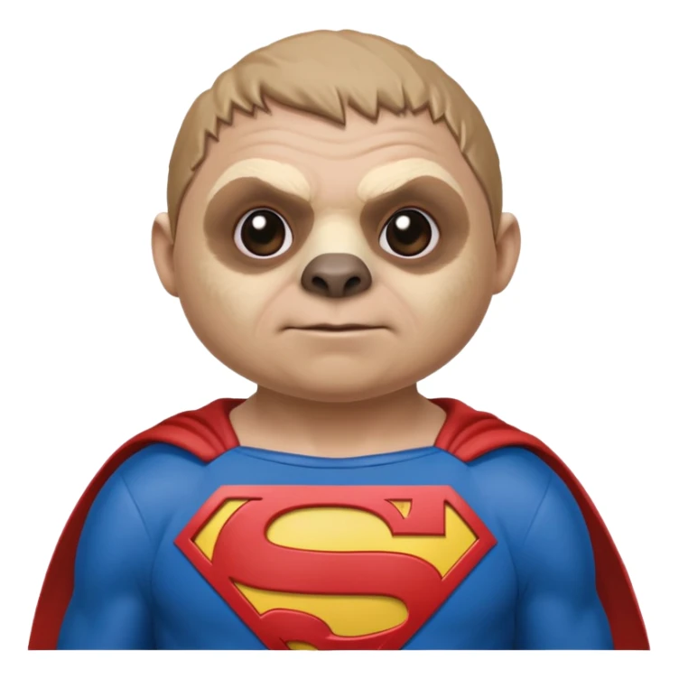 Sloth from The Goonies with Superman shirt sticker