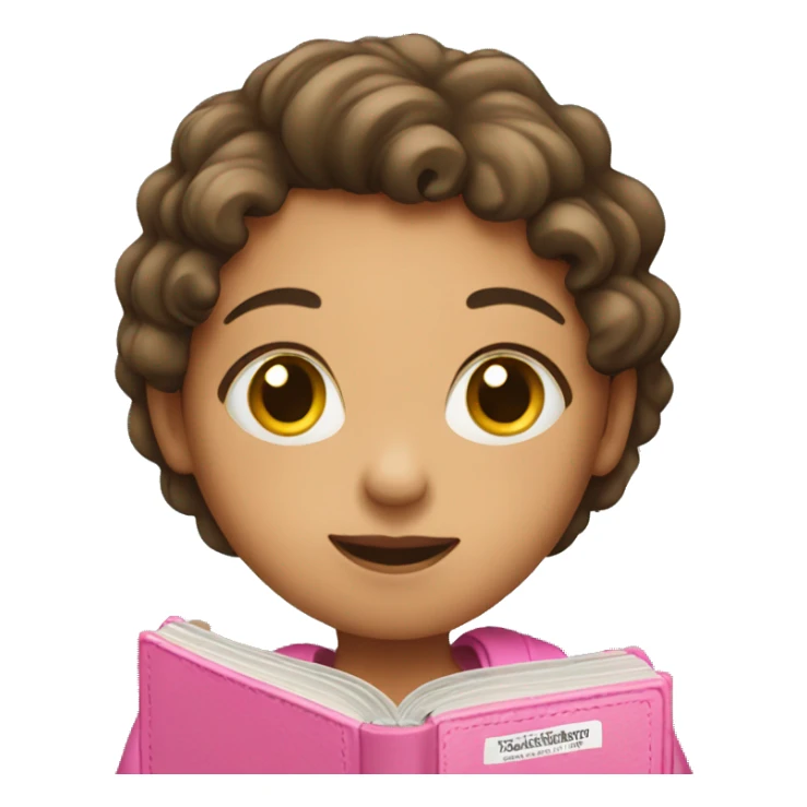 Girl holding pink bible sticker